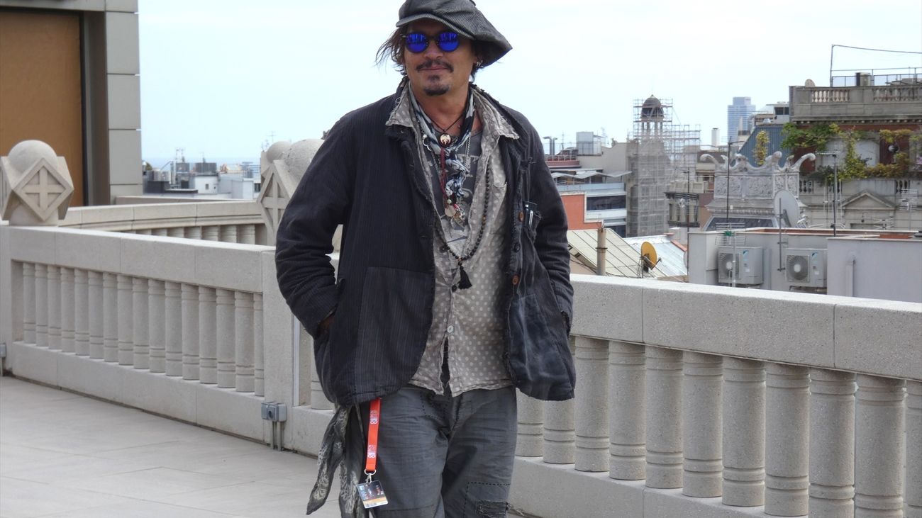 Johnny Depp en un paseo