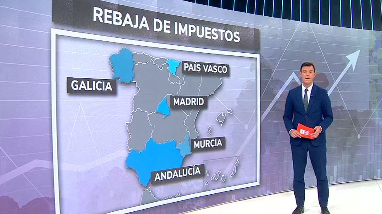 Andalucía, Murcia, País Vasco y Galicia, se suman a Madrid en su política de bajar impuestos