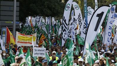 Miles de funcionarios salen a las calles para reclamar al Gobierno "una subida salarial justa" por la inflación