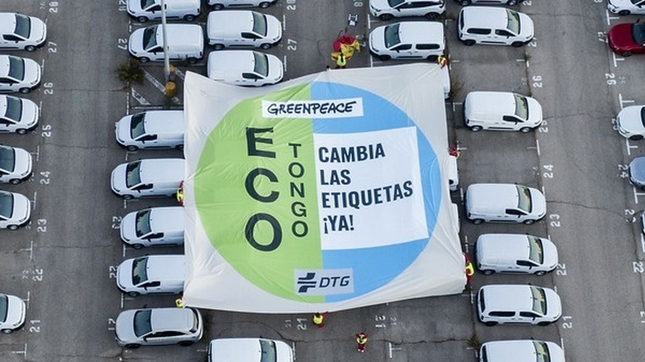 Pancarta de Greenpeace
