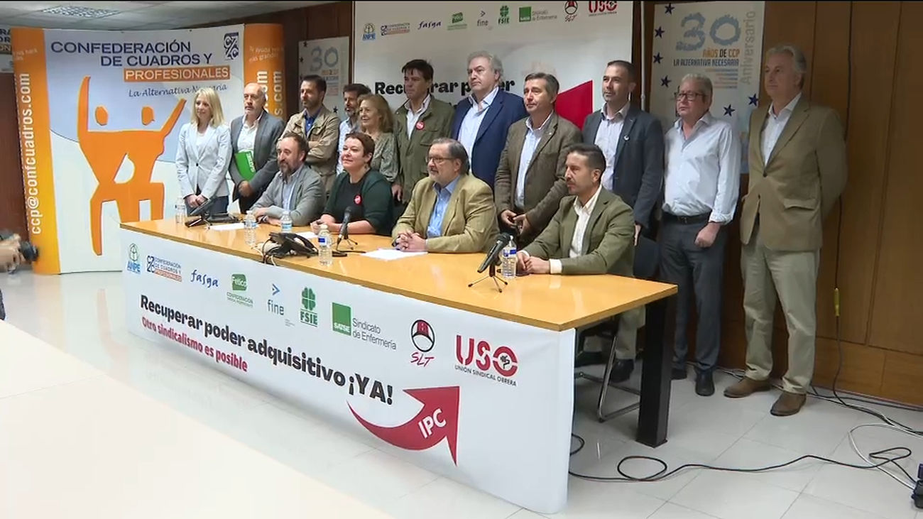 Nueve sindicatos minoritarios convocan movilizaciones para reclamar subida de salarios