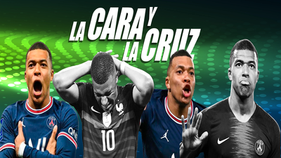 Mbappé, estrella en el PSG, 'desaparecido' con Francia