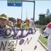 Marcha de pensionistas hacia La Moncloa para pedir al Gobierno revalorización y mejora de las pensiones