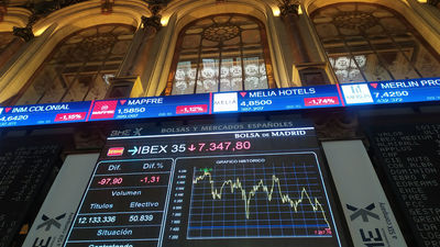 El Ibex 35 sigue por debajo de los 7.500 puntos tras una ligera caída