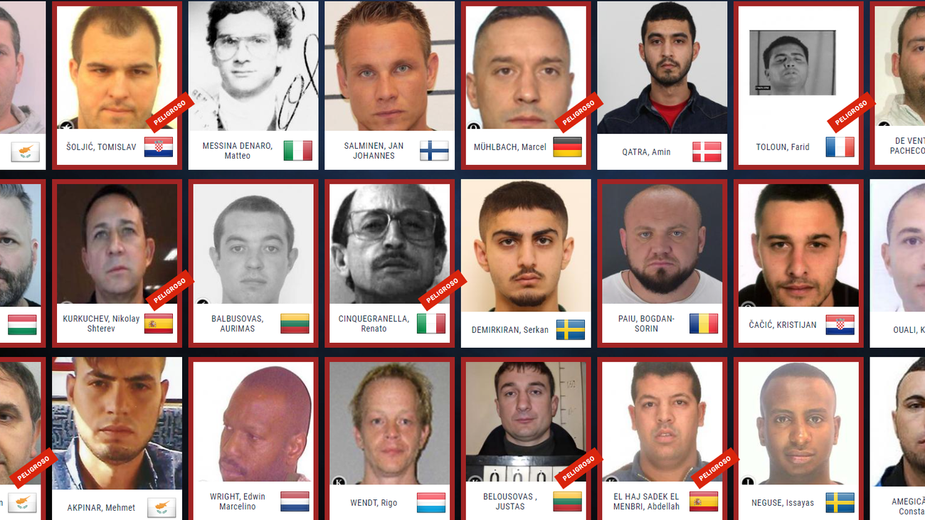 Capos y miembros del crimen organizado: delincuentes más buscados de la UE