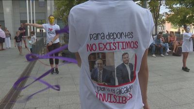 23 días entrenando gimnasia rítmica en las calles de Leganés