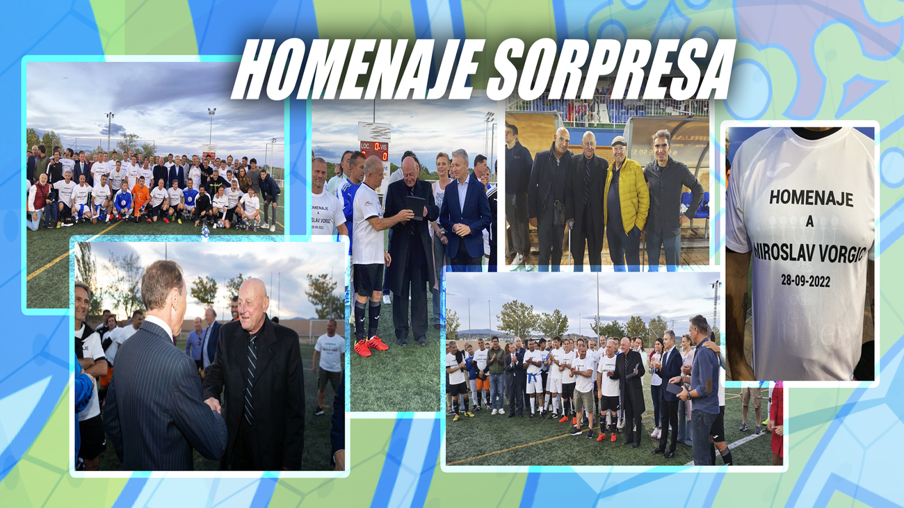 Veteranos del Real Madrid dan un homenaje sorpresa a Vorgic, su preparador físico