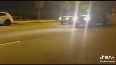 Carreras ilegales nocturnas en el barrio de El Cañaveral, en Vicálvaro