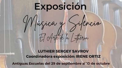 El Molar inaugura 'Música y Silencio', una exposición sobre la confección de instrumentos de cuerda frotada