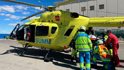 Grave un trabajador en Humanes al caerle encima el material que descargaba