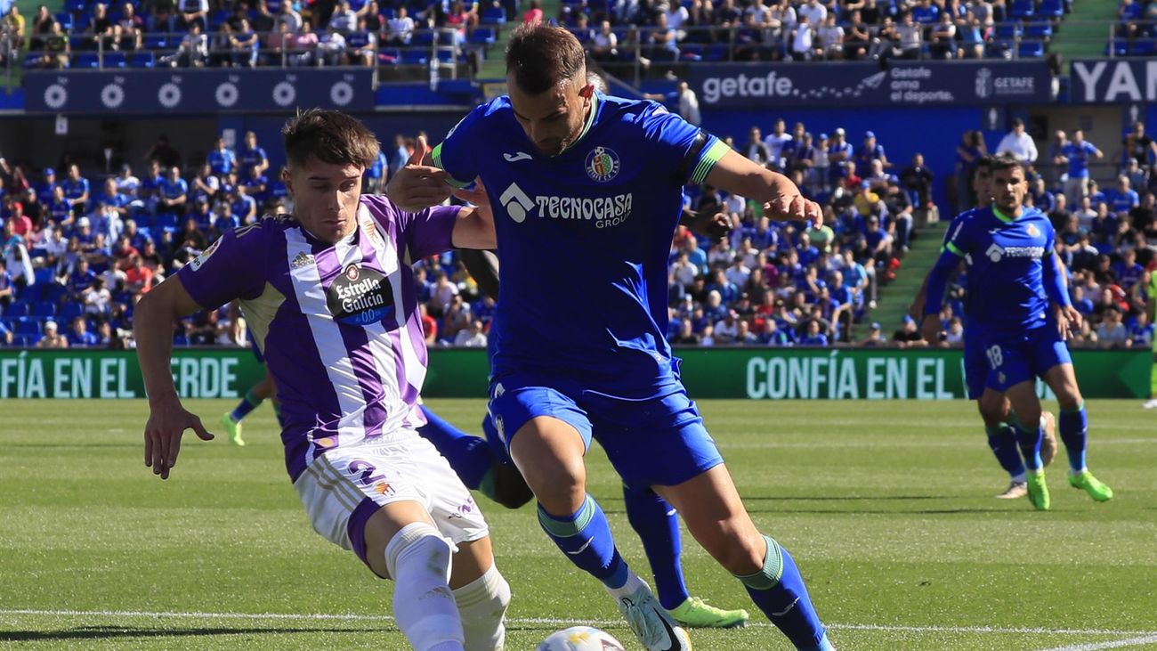 El Getafe, sorprendido por el Valladolid en el Coliseum, 2-3