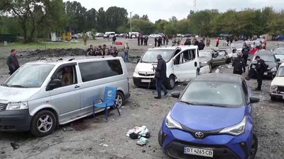 Se eleva a 30 los muertos y 88 heridos en la matanza  rusa de Zaporiyia