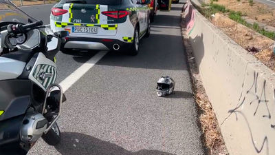 Muere un motorista de 26 años al caerse en la M-40 a la altura de Pozuelo de Alarcón