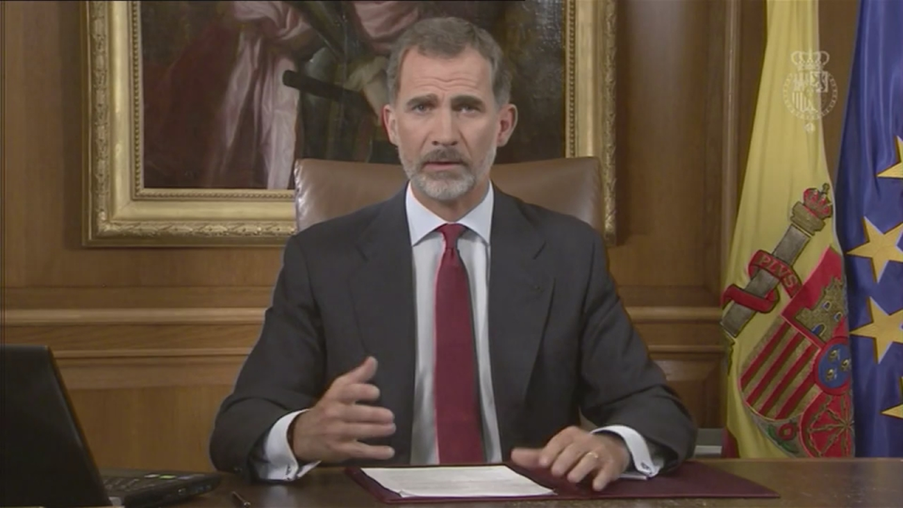 Seis años del discurso del rey Felipe VI ante el desafío independentista