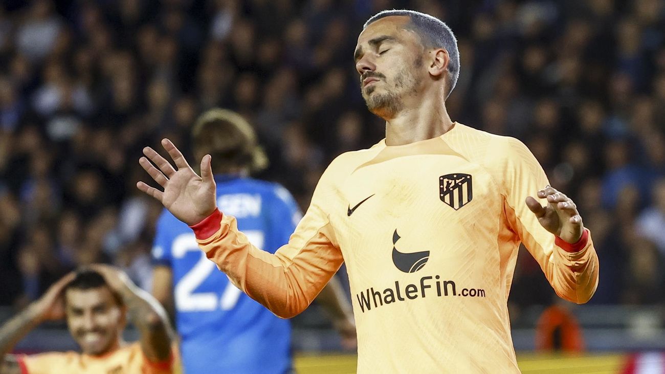 El Atlético de Madrid se hunde ante sus 'Brujas' por 2-0