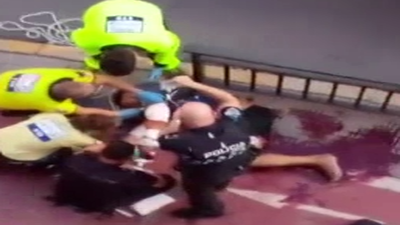 Así es como un hombre es macheteado a plena luz del día en un reyerta en Talavera del Reina