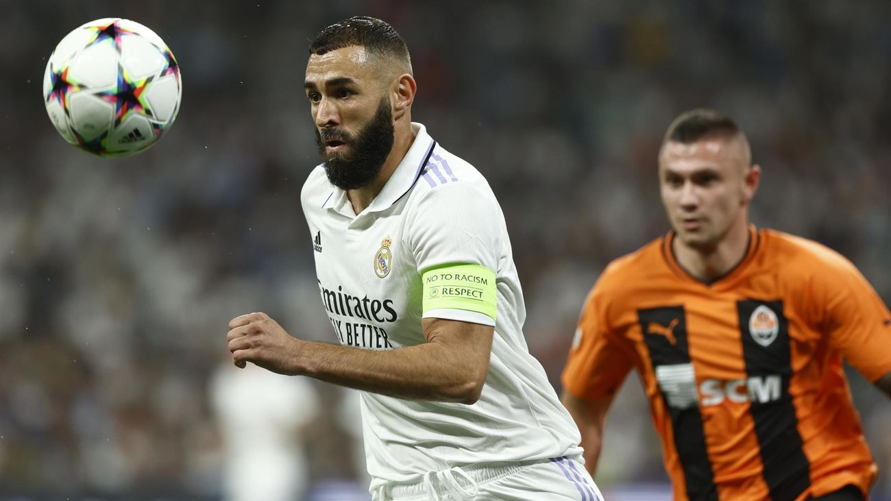Benzema ante el Shakhtar