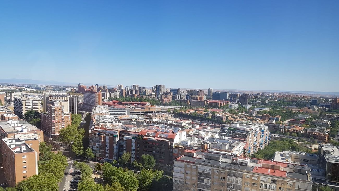 Vista de Madrid desde Chamartín