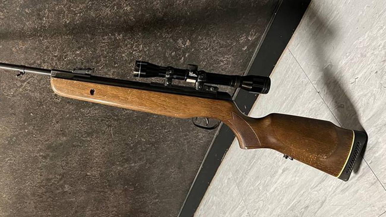 Arma incautada al detenido por violencia machista en Ciudad Lineal