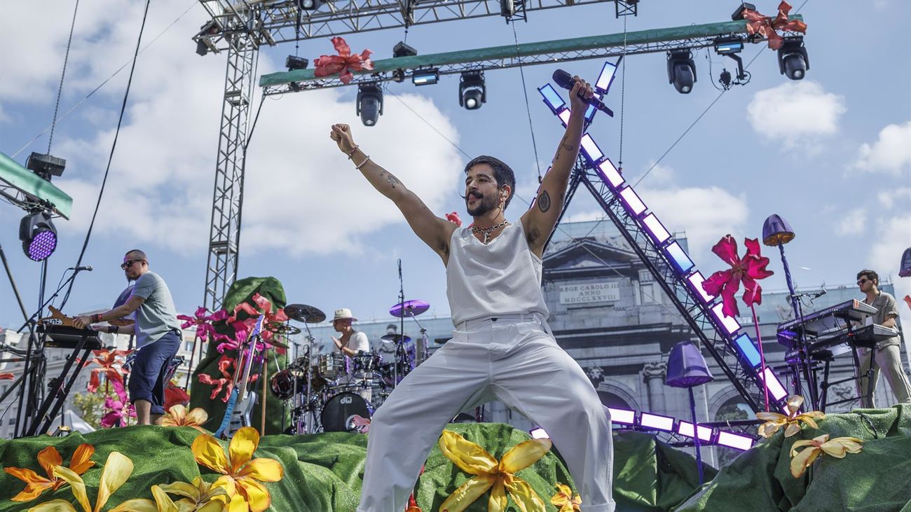 Camilo en el concierto de Madrid