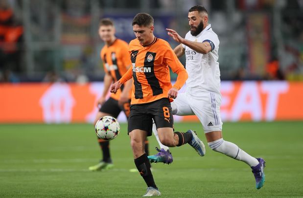 Benzema ante el Shakhtar / EFE