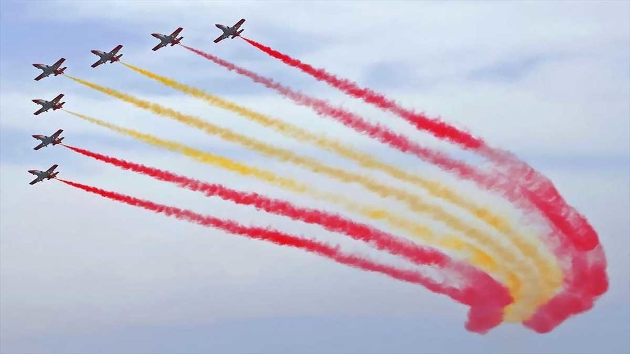 "Ya tenemos nuestros aviones preparados", la Patrulla Águila lista para surcar el cielo de Madrid el 12 de octubre