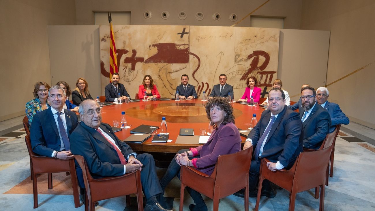 El nuevo Gobierno de Aragonès se reúne por primera vez, sin los consejeros de Junts