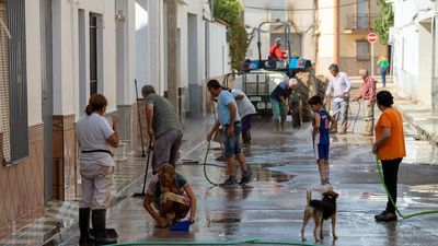 Las lluvias en la provincia de Sevilla causan medio centenar de incidencias