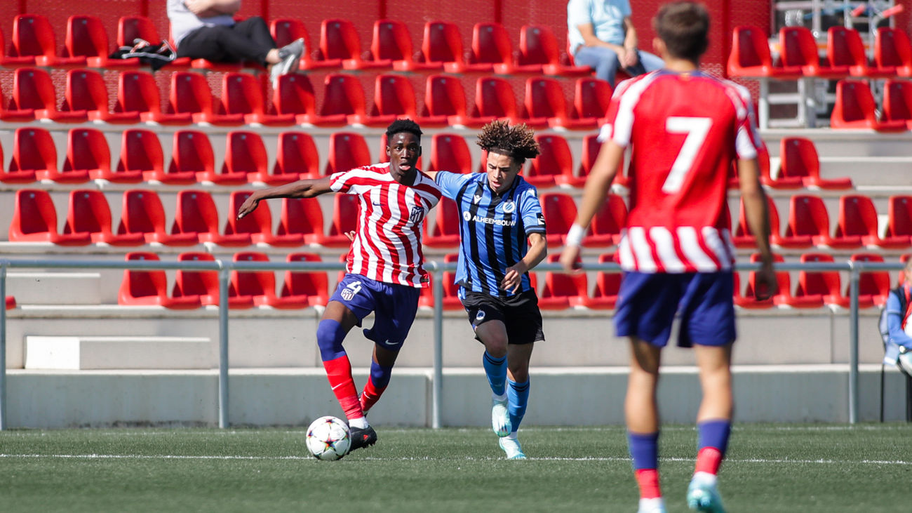 El Atlético de Madrid  juvenil, sorprendido por el Brujas, 1-2