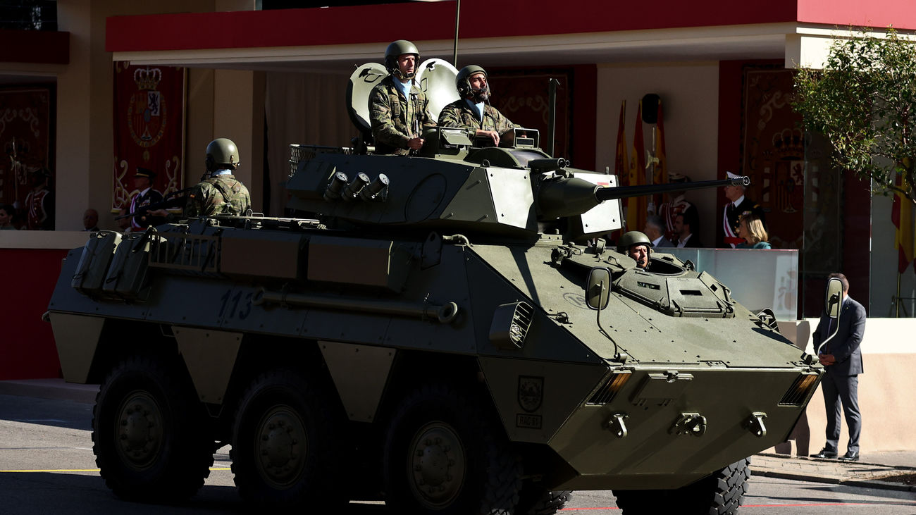Homenaje en Madrid a las unidades acorazadas del Ejército