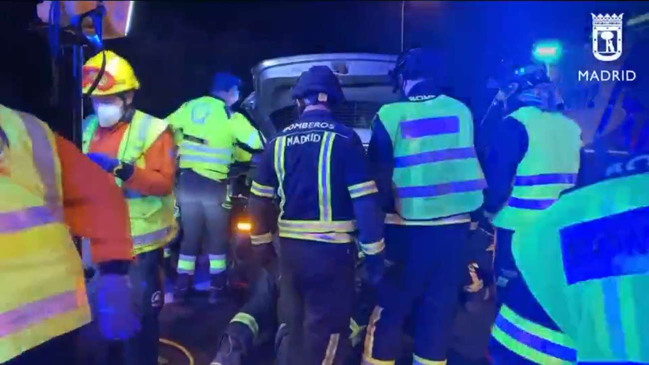 Un conductor kamikaze provoca un accidente en la A-2 con cinco heridos