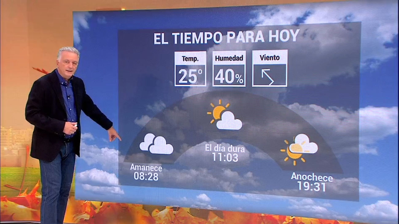 Probabilidad de chubascos dispersos en la Sierra y en el extremo sureste