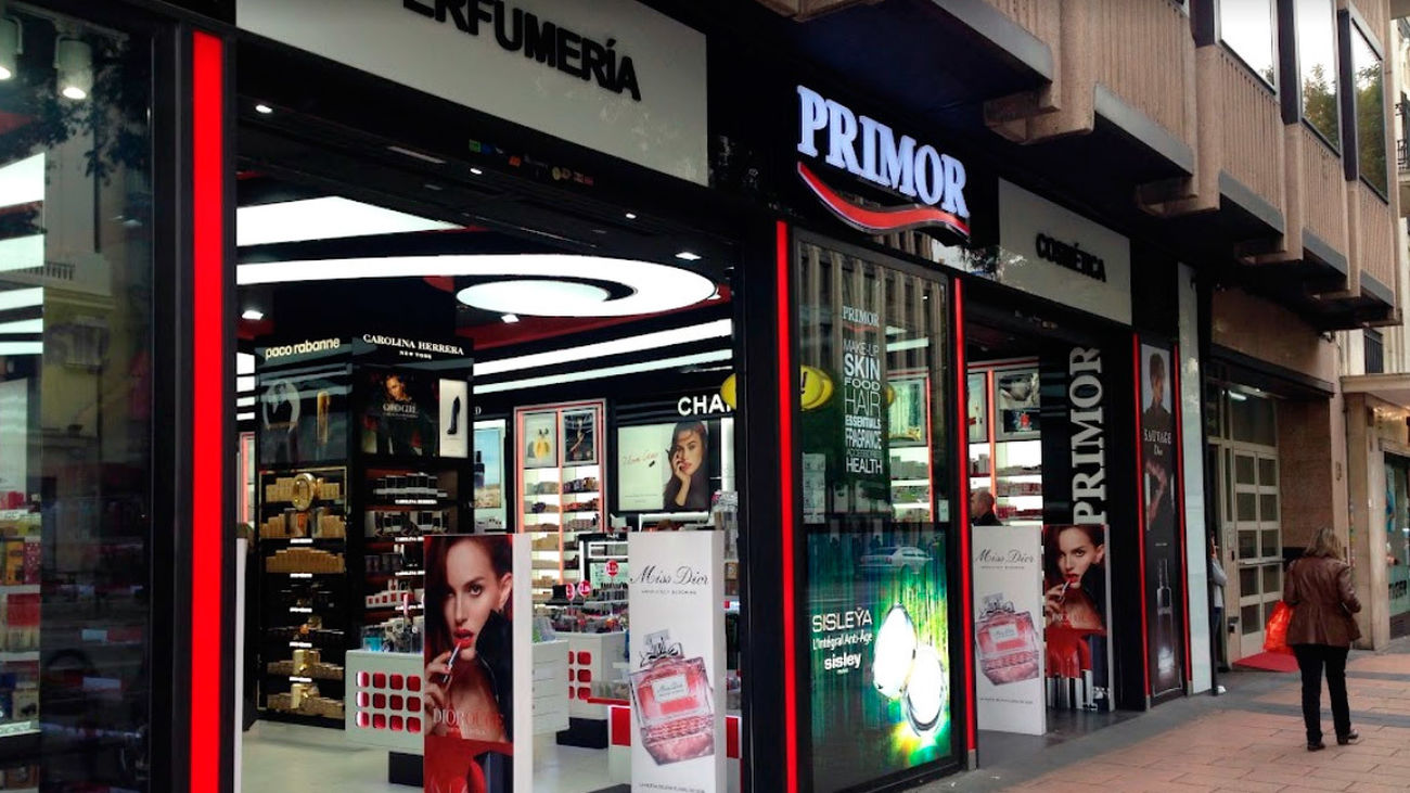 Tienda de cosméticos Primor en la calle Goya de Madrid