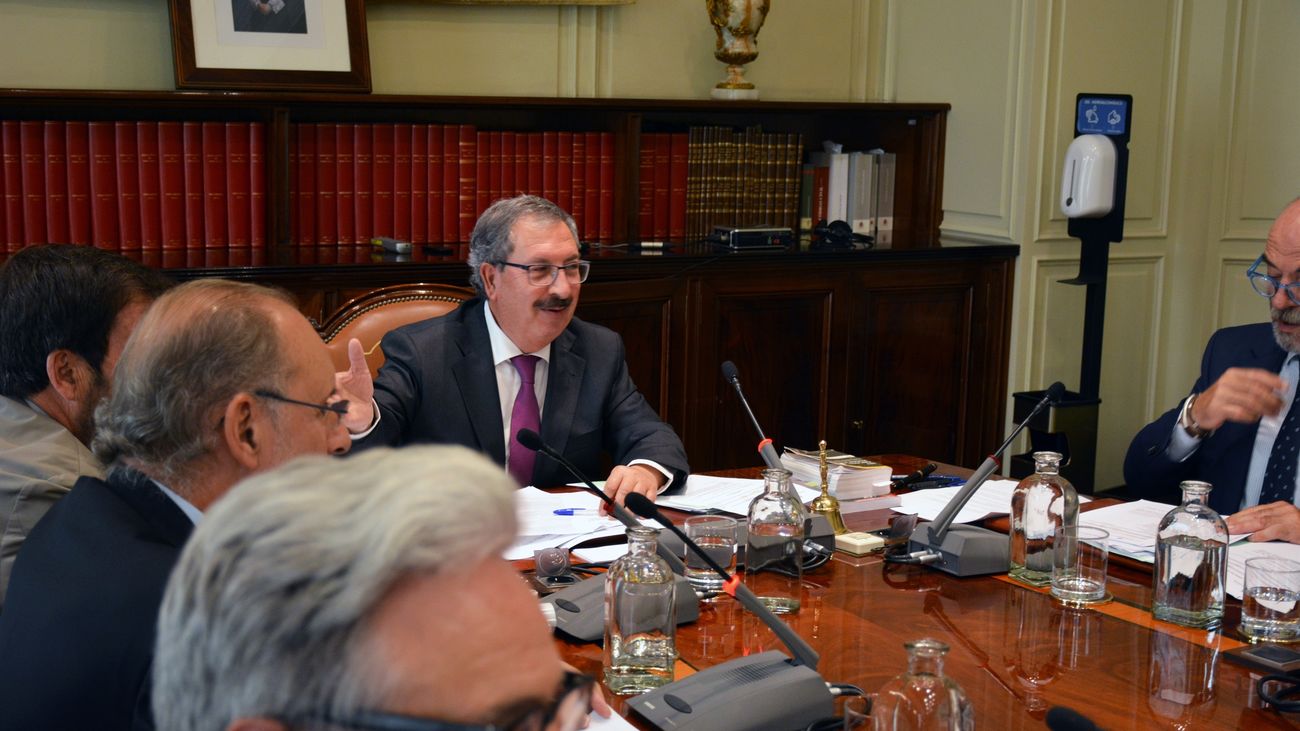 El vocal Rafael Mozo durante un Pleno extraordinario del Consejo General del Poder Judicial (CGPJ).