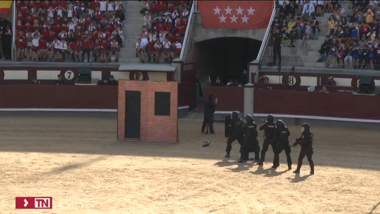 La Policía Nacional celebra en Las Ventas una exhibición del trabajo de los Tedax, los GEO y otras unidades policiales