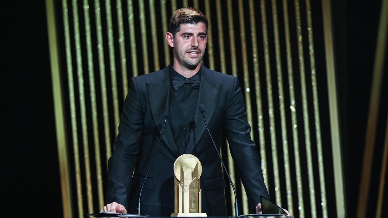 Courtois, elegido mejor portero del año en la gala del Balón de Oro