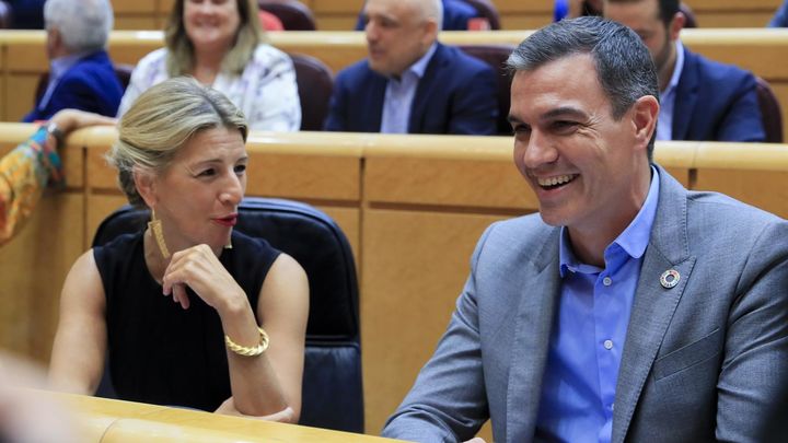 Yolanda Díaz y Pedro Sánchez / EFE