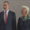 El rey Felipe VI visita la sede del BCE en Fráncfort antes de abandonar Alemania