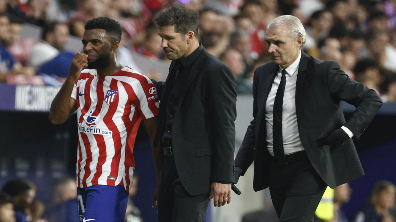 Simeone se queda sin Lemar durante dos semanas