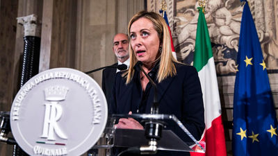 Meloni acepta formar Gobierno y contará con Tajani en Exteriores y Giorgetti en Economía