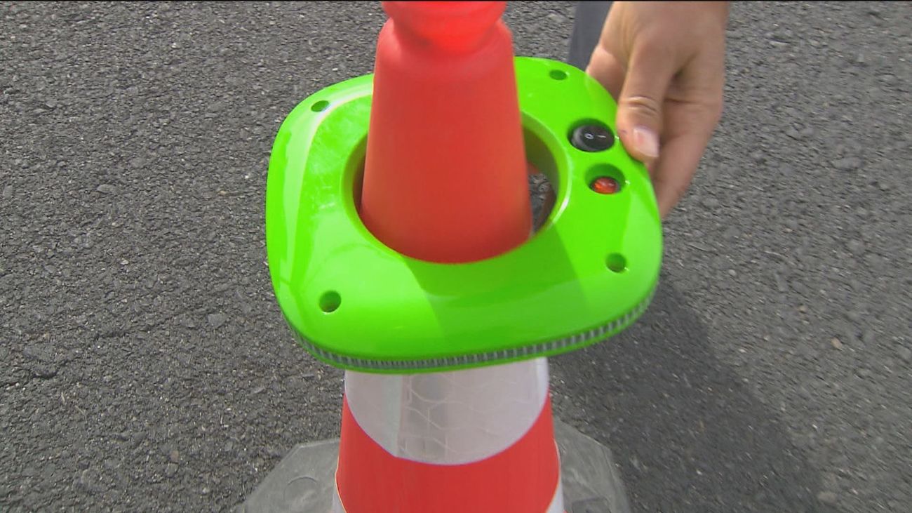 Las carreteras contarán con conos inteligentes que te avisarán de las obras en tiempo real