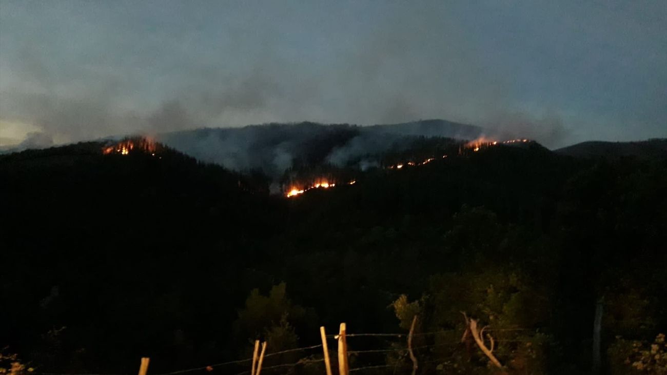 Incendio forestal en el Valle de Mena, Burgos