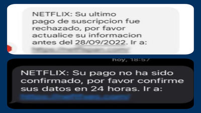 Ten mucho cuidado si recibes este sms que parece de Netflix