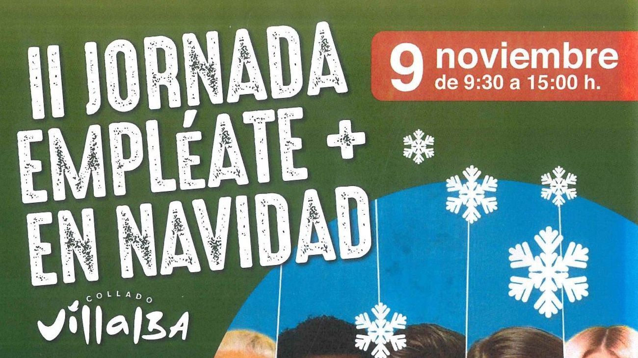 Feria de empleo en Collado Villalba para encontrar trabajo en Navidad