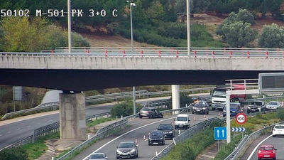 Un accidente de tráfico en la M-501, a la altura de Boadilla, provoca importantes retenciones