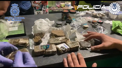 Detenidos los 4 dueños de un local de Hortaleza que distribuía hachís y marihuana