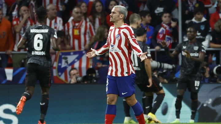 Griezmann ante el Bayer Leverkusen / EFE