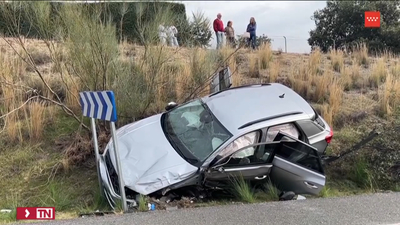 Seis heridos, uno de ellos grave, al chocar dos vehículos en la M-600, en Valdemorillo