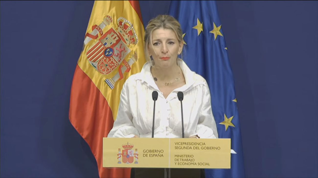 Yolanda Díaz usa el 'francomodín' frente a los datos "negativos" del paro