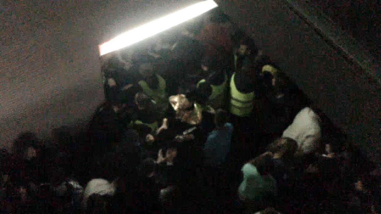 Imagen de la tragedia del Madrid Arena